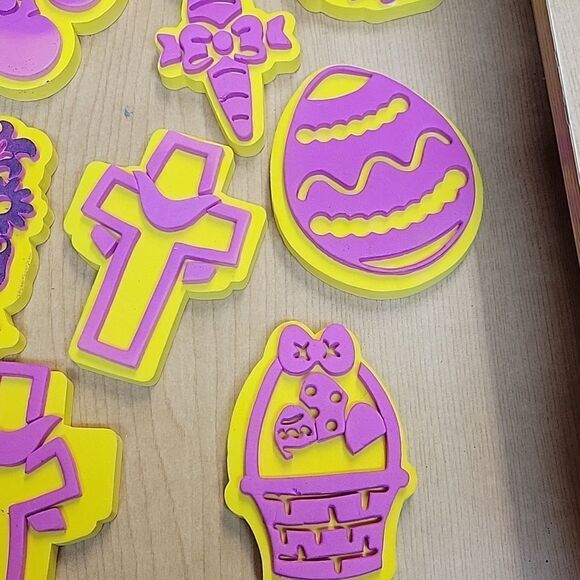 Lot Of 14 Chunky Foam Stamps For Arts And Crafts Painting. Easter - Picture 4 of 10